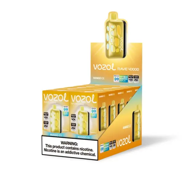 Vozol Rave 40000 Puffs 40K Wegwerp Vape Dual Power Modus Gratis Verzending EU Magazijn