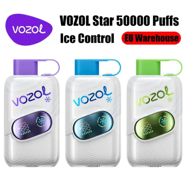 Vozol Star 50k Trekjes 50000 Ice Control Wegwerp Vape Gratis Verzending EU Magazijn