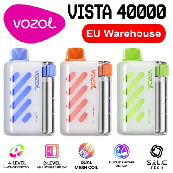 Vozol Vista 40000 Puffs 40K Wegwerp Vape Winkel Gratis Verzending EU Magazijn