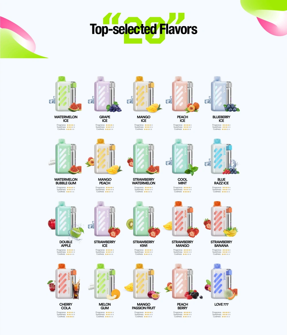 Vozol Vista 40000 Puffs 40K Wegwerp Vape Winkel Gratis Verzending EU Magazijn