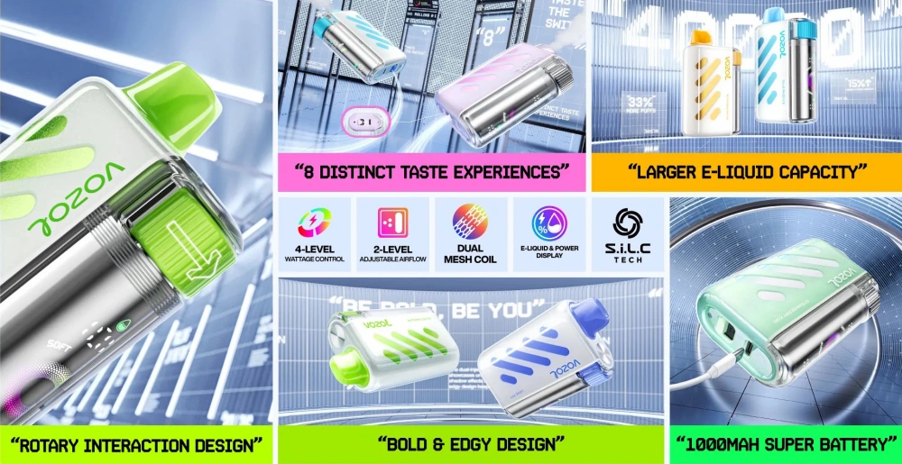 Vozol Vista 40000 Puffs 40K Wegwerp Vape Winkel Gratis Verzending EU Magazijn