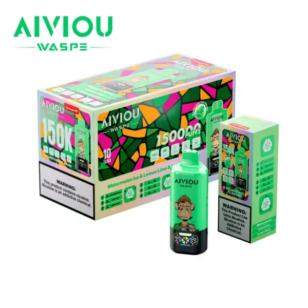 WASPE 150000 Puffs AIVIOU Wegwerp Vape 6-in-1 Groothandel Gratis Verzending EU Magazijn
