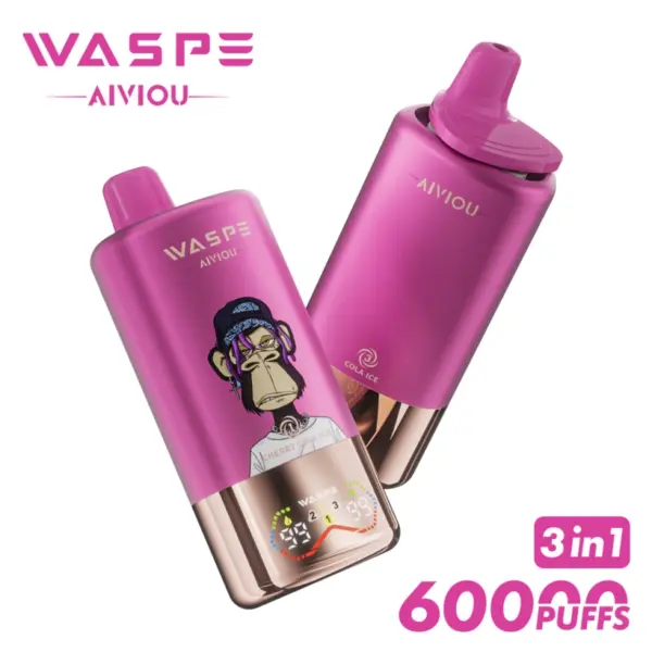 WASPE 60000 Puffs 3 in 1 Wegwerp Vape AIVIOU Gratis Verzending EU Magazijn