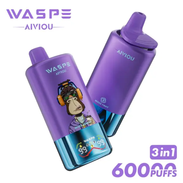 WASPE 60000 Puffs 3 in 1 Wegwerp Vape AIVIOU Gratis Verzending EU Magazijn