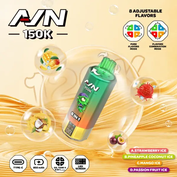 Aivono 150k Trekjes 8 In 1 AIM Wegwerp Vape Gratis Verzending