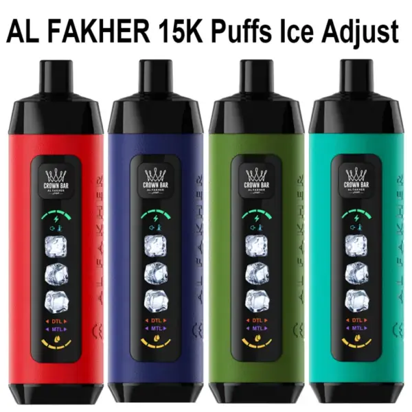 Al Fakher 15K Puffs Ice Adjust Wegwerp Vape Pen 15000 Gratis Verzending