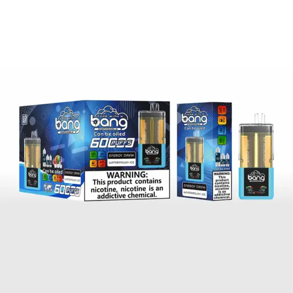Bang 60000 Puffs 60K 2 In 1 Oplaadbare Crystal Wegwerp Vape 2 X 10 Ml E Liquid