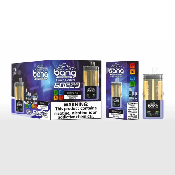 Bang 60000 Puffs 60K 2 In 1 Oplaadbare Crystal Wegwerp Vape 2 X 10 Ml E Liquid