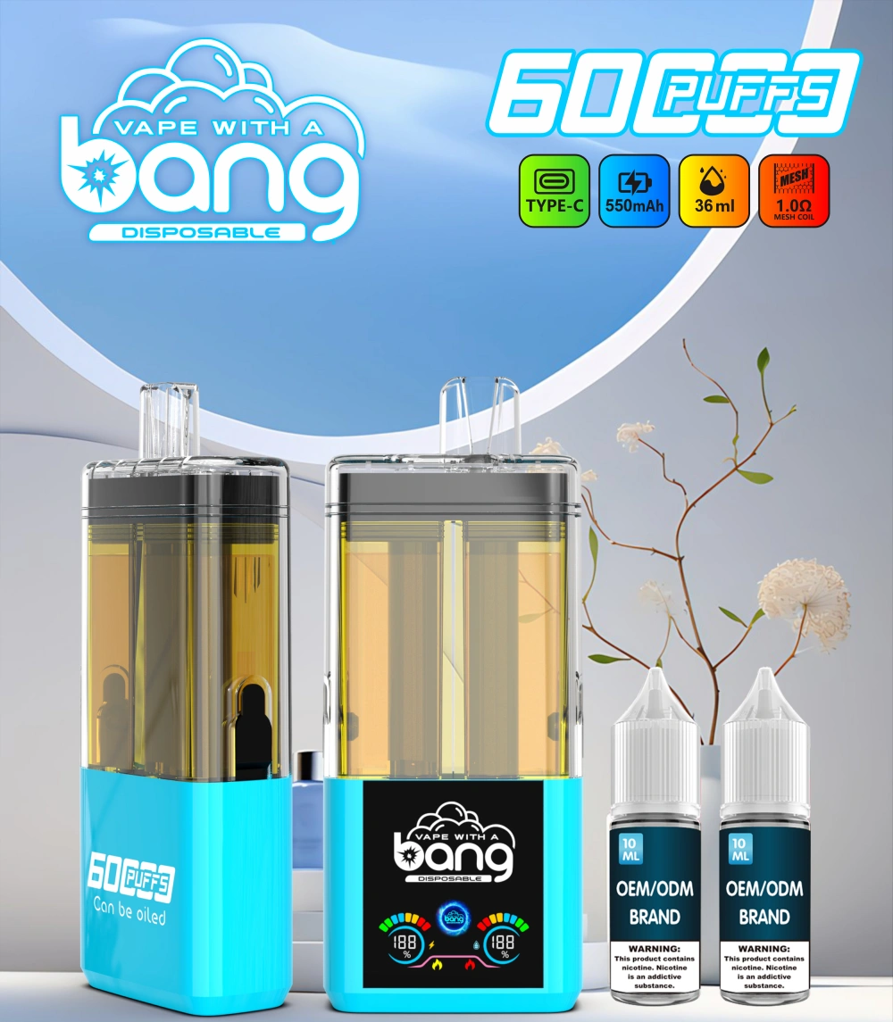 Bang 60000 Puffs 60K 2 In 1 Oplaadbare Crystal Wegwerp Vape 2 X 10 Ml E Liquid