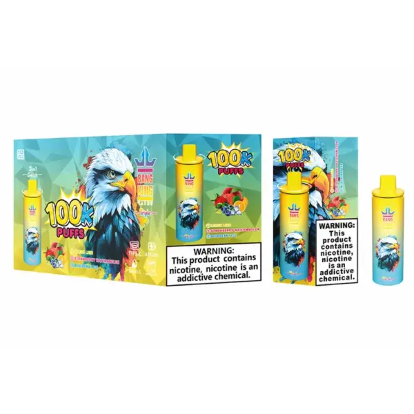 Bang King 100000 Puffs 100K Wegwerp Vape 3 in 1 Triple Smaken Gratis Verzending Groothandel