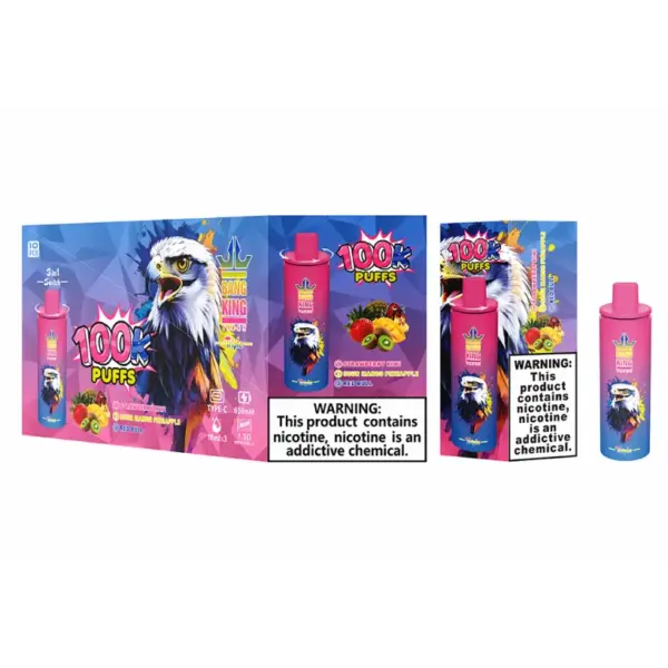 Bang King 100000 Puffs 100K Wegwerp Vape 3 in 1 Triple Smaken Gratis Verzending Groothandel