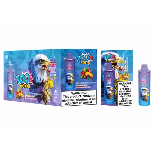 Bang King 100000 Puffs 100K Wegwerp Vape 3 in 1 Triple Smaken Gratis Verzending Groothandel