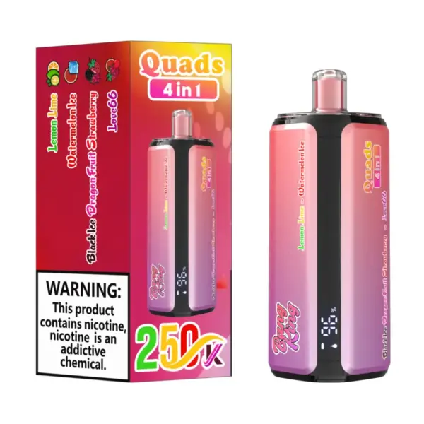 Bang King 250k Puffs 4 in 1 Quads Wegwerp Vape 250000 Gratis Verzending China Magazijn