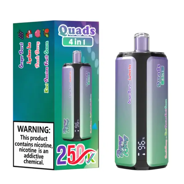 Bang King 250k Puffs 4 in 1 Quads Wegwerp Vape 250000 Gratis Verzending China Magazijn
