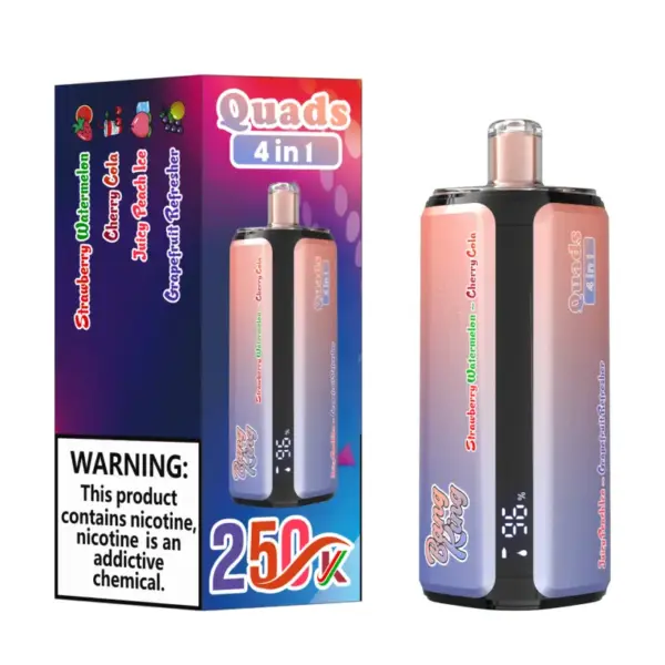 Bang King 250k Puffs 4 in 1 Quads Wegwerp Vape 250000 Gratis Verzending China Magazijn