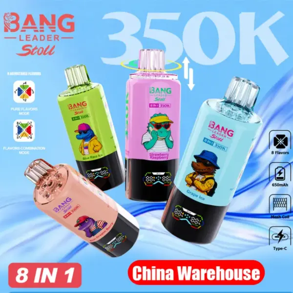 Bang Leader 350k Puffs Stoll Wegwerp Vape 350000 Gratis Verzending China Magazijn