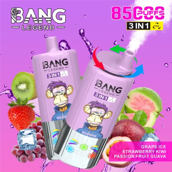 Bang Legend 85000 Puffs 85k Wegwerp Vape 3 in 1 Gratis Verzending vanuit Magazijn in China