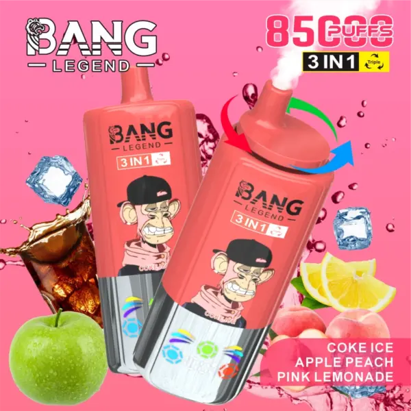 Bang Legend 85000 Puffs 85k Wegwerp Vape 3 in 1 Gratis Verzending vanuit Magazijn in China