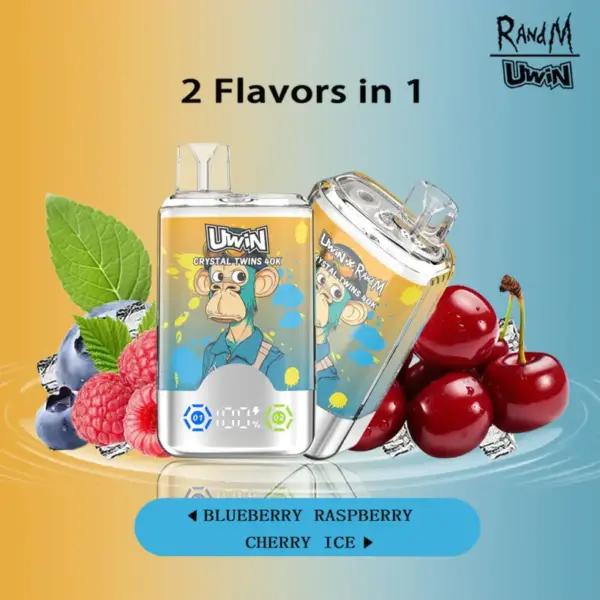 EU Vape Uwin 40k Trekjes Crystal Twins 2 in 1 Elektronische Sigaret Gratis Verzending