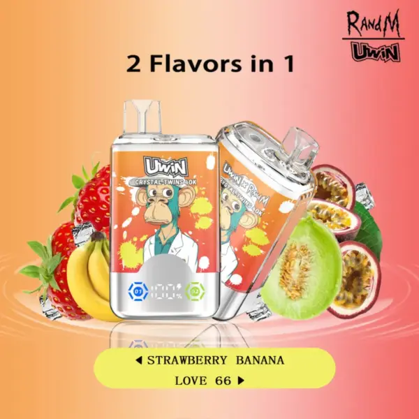 EU Vape Uwin 40k Trekjes Crystal Twins 2 in 1 Elektronische Sigaret Gratis Verzending