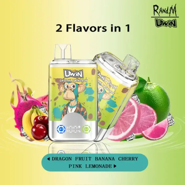 EU Vape Uwin 40k Trekjes Crystal Twins 2 in 1 Elektronische Sigaret Gratis Verzending