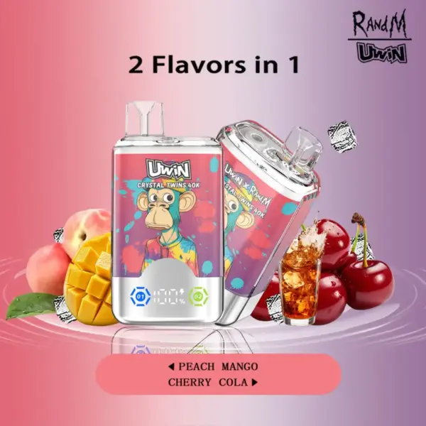 EU Vape Uwin 40k Trekjes Crystal Twins 2 in 1 Elektronische Sigaret Gratis Verzending