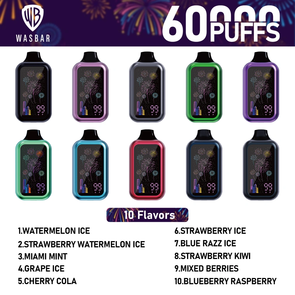 EU Vape Wasbar 60k Trekjes 60000 Elektronische Sigaret Groothandel Gratis Verzending