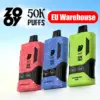 EU Vape ZOOY 50000 Puffs 50k Scherm Beste Wegwerp E-Sigaret Gratis Verzending