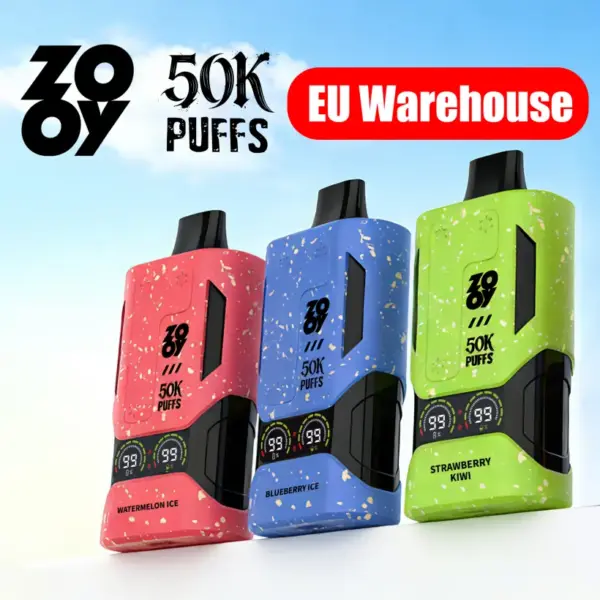 EU Vape ZOOY 50000 Puffs 50k Scherm Beste Wegwerp E-Sigaret Gratis Verzending