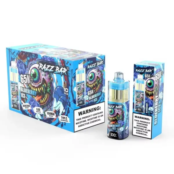 EU Magazijn Razz Bar 65k+ Puffs Kristal Wegwerp Vape 65000 Groothandel Gratis Verzending