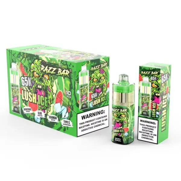 EU Magazijn Razz Bar 65k+ Puffs Kristal Wegwerp Vape 65000 Groothandel Gratis Verzending