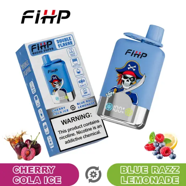 FIHP 40k Puffs 2 in 1 Dubbele Smaken Wegwerp Vape 40000 EU Magazijn