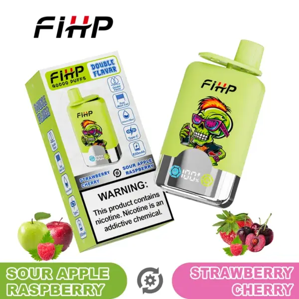 FIHP 40k Puffs 2 in 1 Dubbele Smaken Wegwerp Vape 40000 EU Magazijn