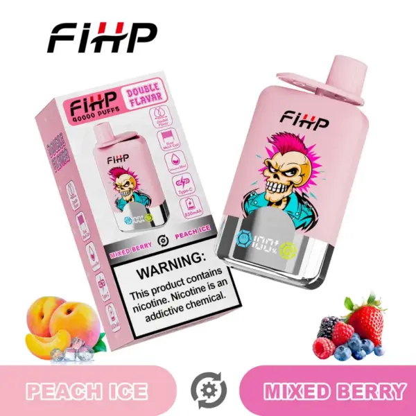 FIHP 40k Puffs 2 in 1 Dubbele Smaken Wegwerp Vape 40000 EU Magazijn