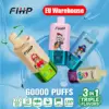 FIHP 60k Puffs 3 in 1 Wegwerp Vape Drie Smaken 60000 EU Magazijn