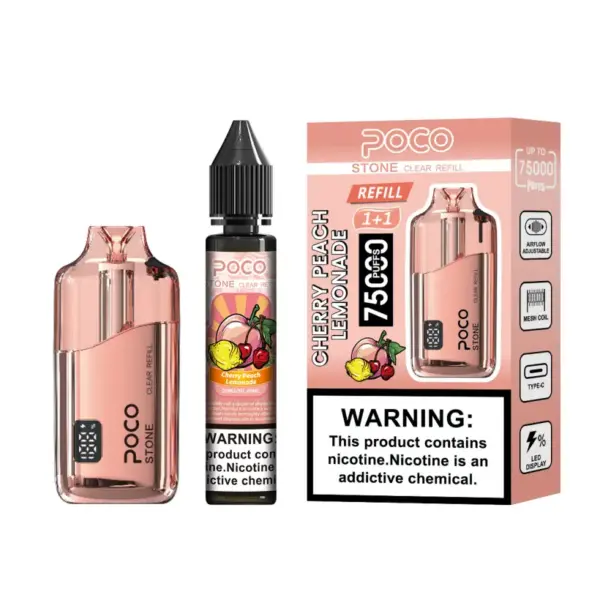 POCO 75K Puffs Stone Hervulbare Crystal Wegwerp Vape 75000 met 40ml Vloeistof EU Magazijn