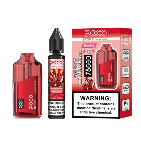 POCO 75K Puffs Stone Hervulbare Crystal Wegwerp Vape 75000 met 40ml Vloeistof EU Magazijn