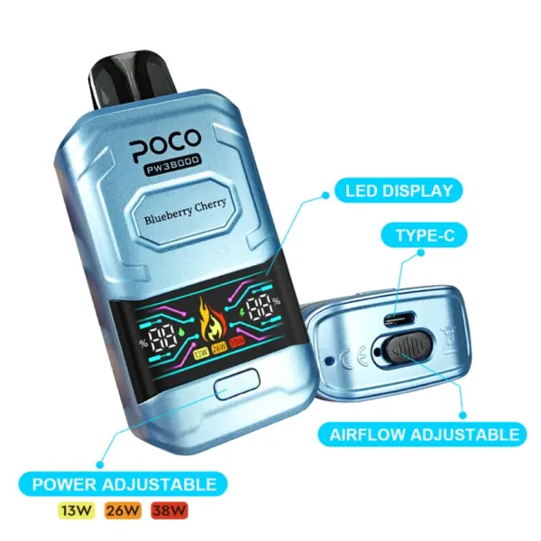 POCO PW 38000 Puffs 38K Beste Wegwerp Vape Pen Gratis Verzending EU Magazijn