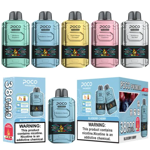 POCO PW 38000 Puffs 38K Beste Wegwerp Vape Pen Gratis Verzending EU Magazijn