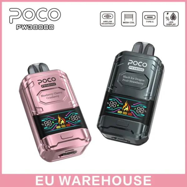 POCO PW 38000 Puffs 38K Beste Wegwerp Vape Pen Gratis Verzending EU Magazijn
