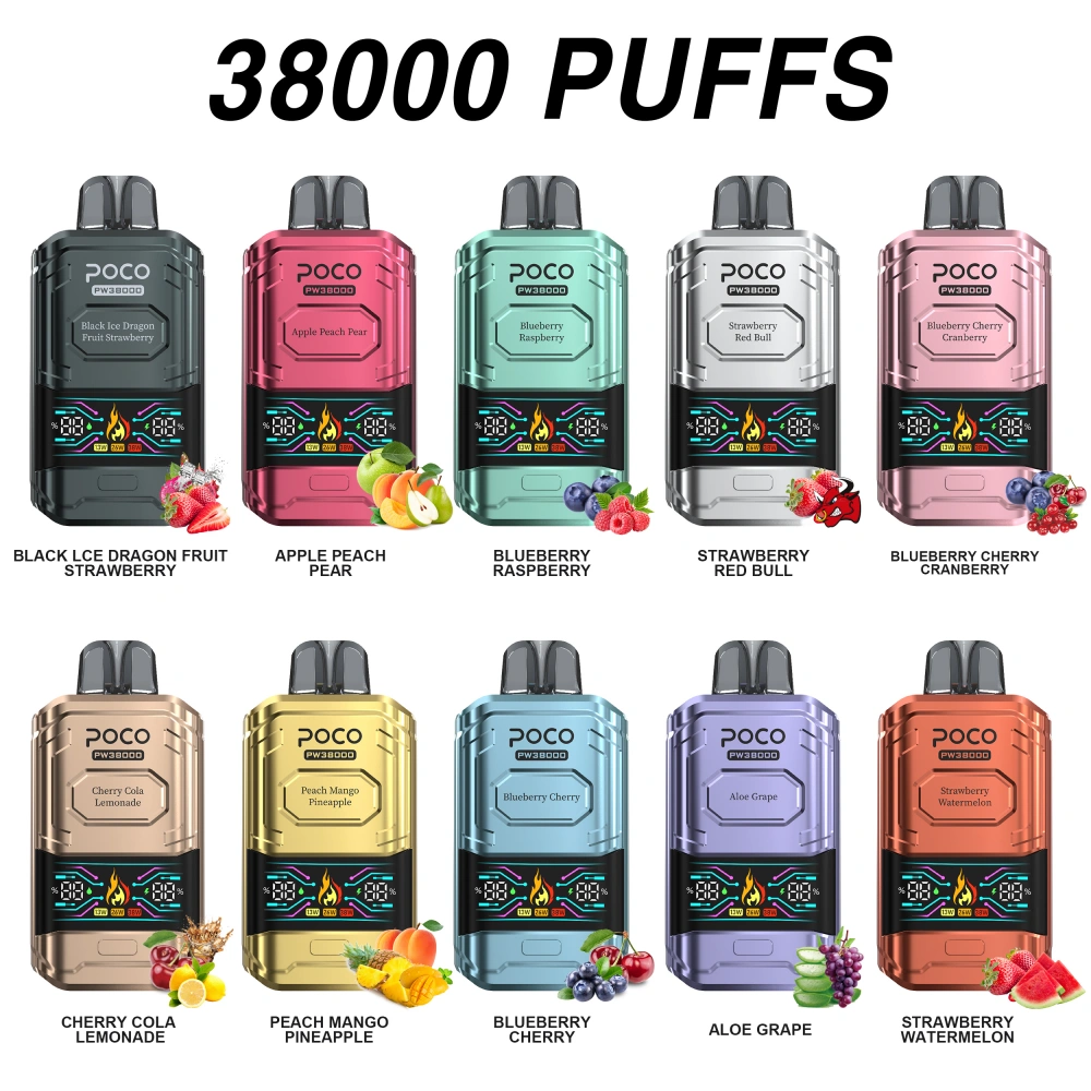POCO PW 38000 Puffs 38K Beste Wegwerp Vape Pen Gratis Verzending EU Magazijn
