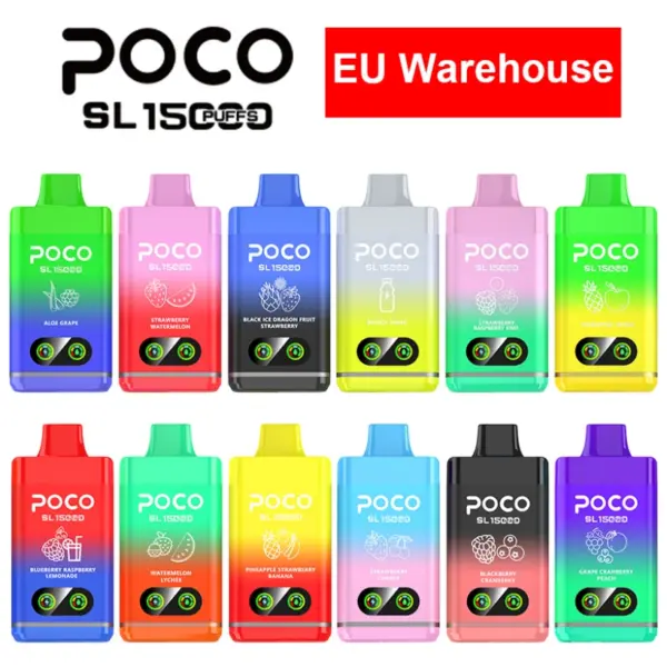 POCO SL 15000 Puffs Wegwerpvape Groothandel Gratis Verzendig EU Magazijn