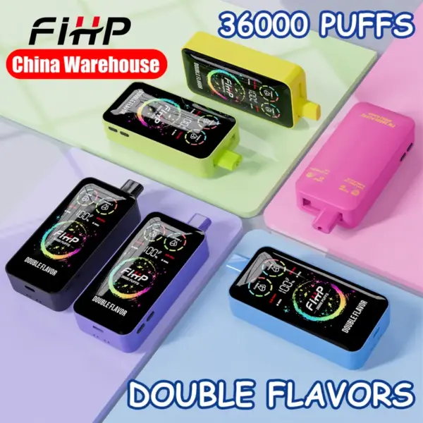 Puff 36k FIHP 36000 Puffs 2 in 1 Wegwerp Vape Pen Gratis Verzending China Magazijn