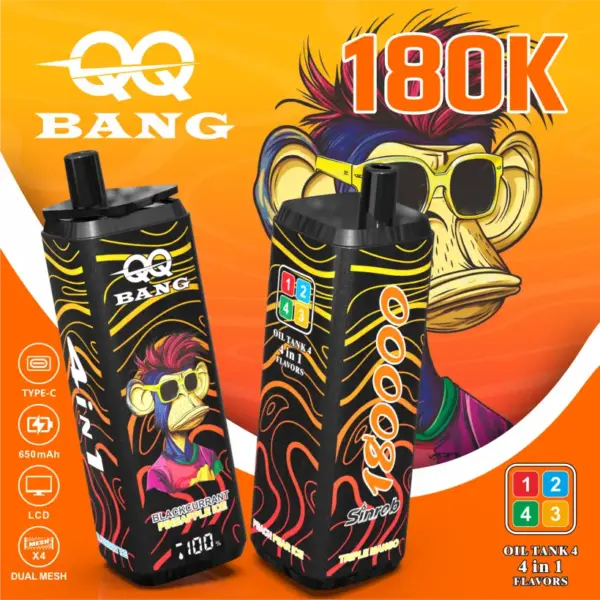 QQ Bang 180k Puffs 4 In 1 Wegwerp Vape 180000 Groothandel Gratis Verzending