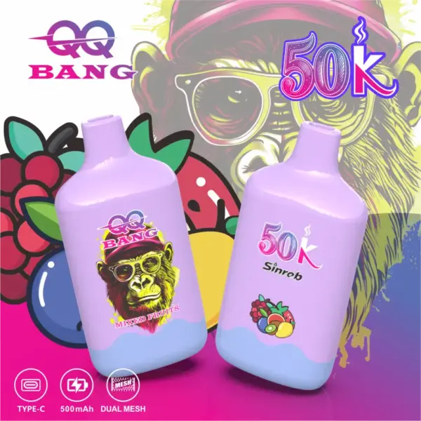 QQ Bang 50000 Puffs 50k Goedkope Wegwerp Vape Prijs Groothandel Gratis Verzending
