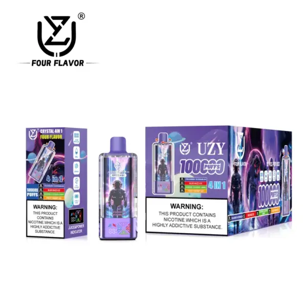 UZY 100K Puffs 4 in 1 Vier Smaken Wegwerp Vape 100000 Snelle Levering EU Magazijn