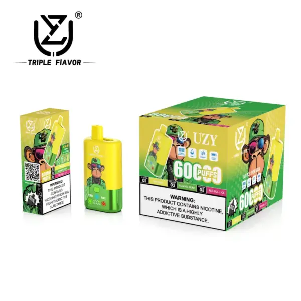 UZY 60K Puffs 3 in 1 Beste Wegwerp Vape 60000 Gratis Verzending EU Magazijn