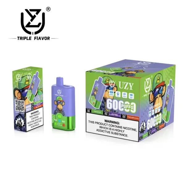 UZY 60K Puffs 3 in 1 Beste Wegwerp Vape 60000 Gratis Verzending EU Magazijn