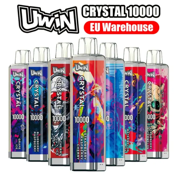 Uwin 10000 Trekjes 10k Goedkope Crystal Wegwerp Vape Gratis Verzending EU Magazijn