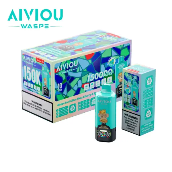 WASPE 150000 Trekjes AIVIOU Wegwerp Vape 6 In 1 Groothandel Gratis Verzending EU Magazijn